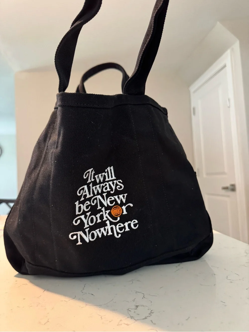New York Knick - Black Canvas Tote